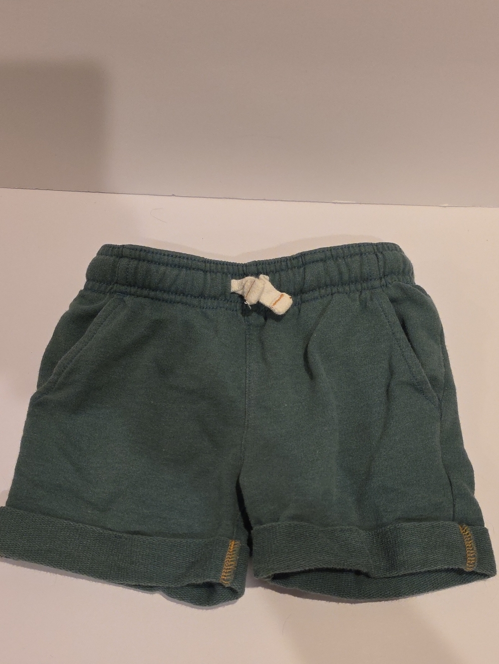 Carter's Green Drawstring Knit Shorts 2t